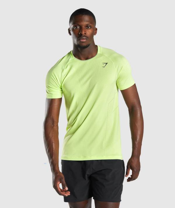 Panske Tricka Gymshark Apex Perform Zelene | FD1260795